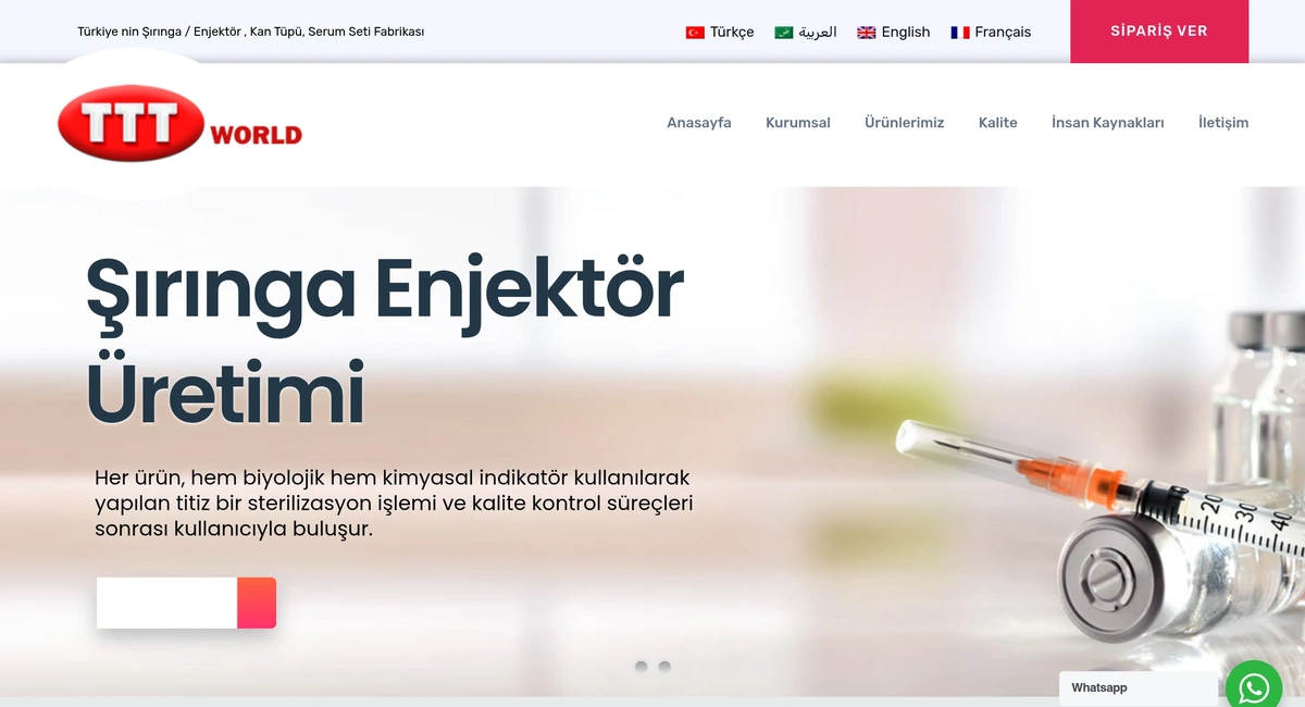 TTT World Global Logistics Canlı Web Sitesi Ekran Görüntüsü